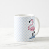 Glauben-Flamingo Kaffeetasse (VorderseiteRechts)