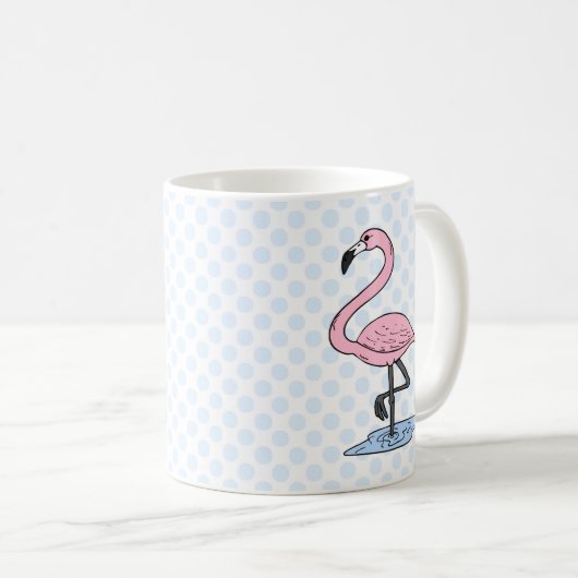 Glauben-Flamingo Kaffeetasse (VorderseiteRechts)