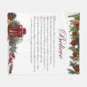 "Glauben" Fleece Blanke (Vorderseite (Horizontal))