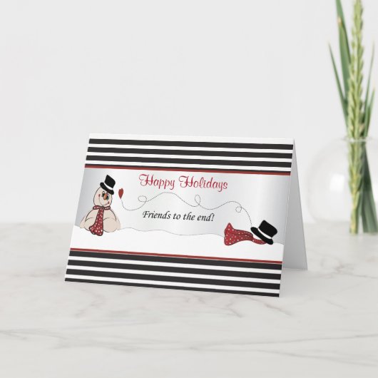 Glauben - Freunde am Ende ⛄ Feiertagskarte (Vorderseite)