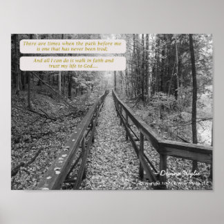 Glauben - "Gehen im Glauben" Poster