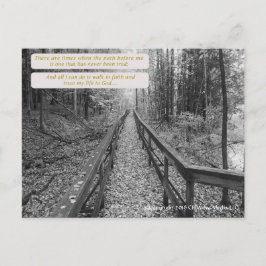 Glauben - "Gehen im Glauben" Postkarte