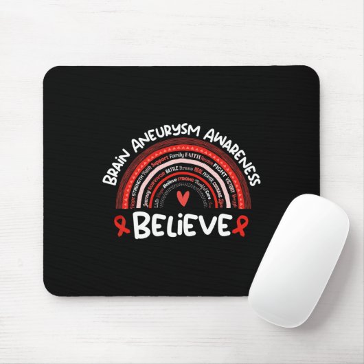 Glauben Gehirnaneurysma Awareness Month Brain Aneu Mousepad (Mit Mouse)