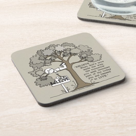 GLAUBEN GETRÄNKEUNTERSETZER (Linke Seite)