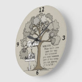 GLAUBEN GROßE WANDUHR (Winkel)