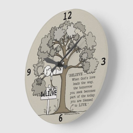 GLAUBEN GROßE WANDUHR (Winkel)