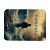 Glauben haben - Jesus Christus zitiert Christliche Magnet (Horizontal)