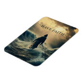 Glauben haben - Jesus Christus zitiert Christliche Magnet (Linke Seite)