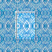 Glauben Hellblau Abstrakte Aquarellkunst Stoff (Kachel)