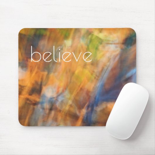 Glauben Herbst lässt Abstrakte Fotografie Mousepad (Mit Mouse)