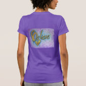 Glauben Herz Inspiration Word Art Custom Shirt (Rückseite)