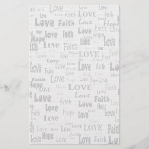 Glauben-Hoffnungs-Liebe Briefpapier