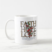 Glauben-Hoffnungs-Liebe-christlicher Bibel-Vers Kaffeetasse (Links)