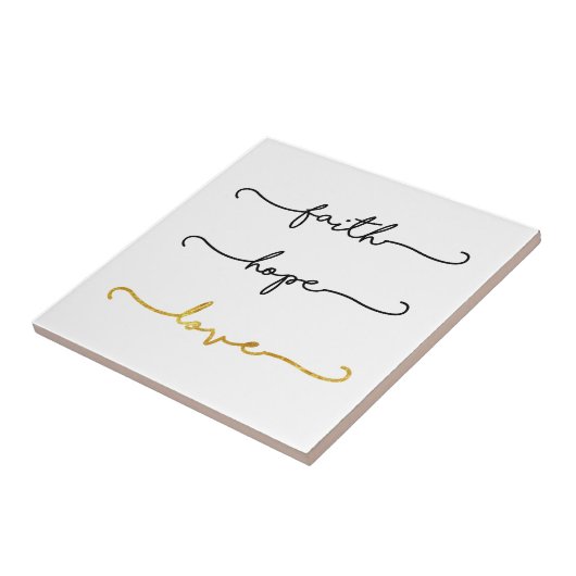 Glauben-Hoffnungs-Liebe Fliese (Seite)