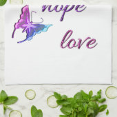 Glauben-Hoffnungs-Liebe Geschirrtuch (Gefaltet)