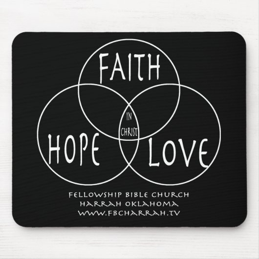 Glauben-Hoffnungs-Liebe-Ratten-Matte Mousepad (Vorne)