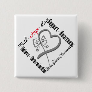 Glauben-Hoffnungs-Liebe-Schmetterling - Button