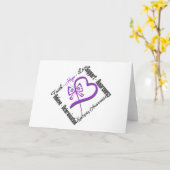 Glauben-Hoffnungs-Liebe-Schmetterling - Karte (Gelbe Blume)