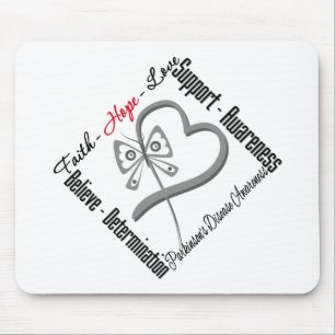 Glauben-Hoffnungs-Liebe-Schmetterling - Parkinsons Mousepad
