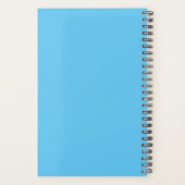 "Glauben" Ihre Word-Erinnerung Blue Zinnia Floral Planer (Rückseite)