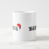 GLAUBEN IN SANTA CLAUS HAT XMAS ZEIT CHRISTMAL EVE Jumbo-Tasse (Vorderseite)