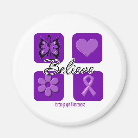 Glauben Inspirationen Fibromyalgie Bewusstsein Magnet (Vorne)