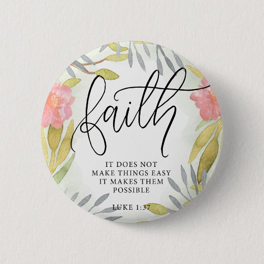 Glauben-inspirierend Geschenk Button (Vorderseite)