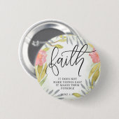 Glauben-inspirierend Geschenk Button (Vorne & Hinten)