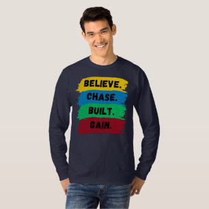 Glauben, Jase, gebaut, motivierend Slogan T-Shirt