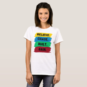 Glauben, Jase, gebaut, motivierend Slogan T-Shirt