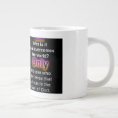 Glauben - Jumbo-Tasse (Rechts)