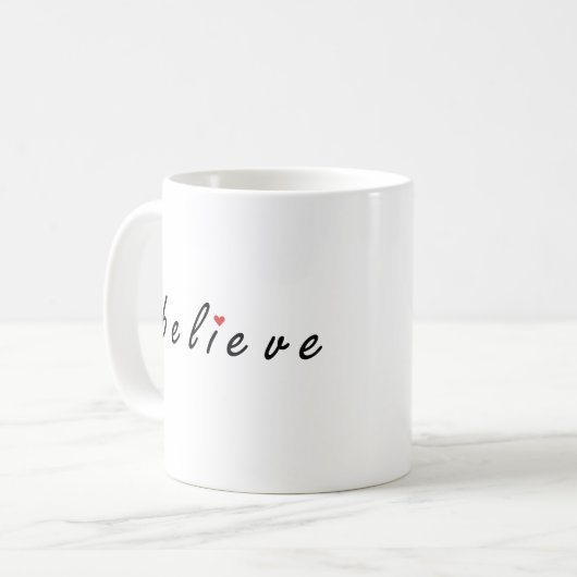 Glauben Kaffeetasse (Vorderseite Links)