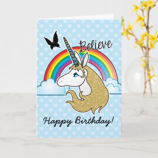 glauben karte (Gelbe Blume)