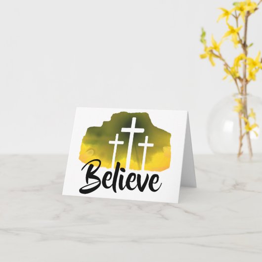 glauben karte (Gelbe Blume)