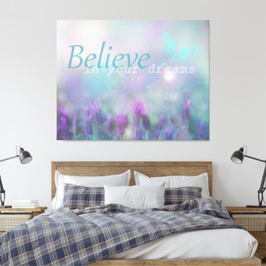 glauben leinwanddruck (Insitu (Schlafzimmer))