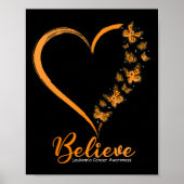 Glauben Leukämie Bewusstsein Orange Ribbon Poster (Vorne)