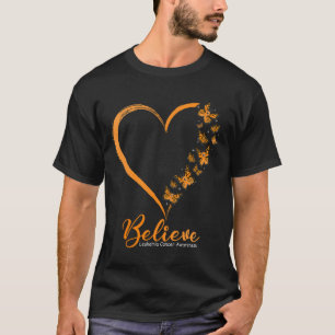 Glauben Leukämie Bewusstsein Orange Ribbon T-Shirt