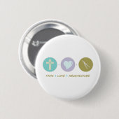 Glauben-Liebe-Architektur Button (Vorne & Hinten)