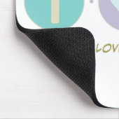 Glauben-Liebe-Badminton Mousepad (Ecke)