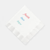 GLAUBEN, LIEBE, HOFFNUNG SERVIETTE (Ecke)