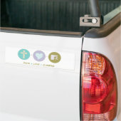 Glauben-Liebe-Klettern Autoaufkleber (Auf Lkw)