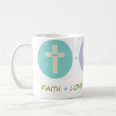 Glauben-Liebe-Pharmakologie Kaffeetasse (Links)