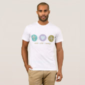 Glauben-Liebe-Wissenschaft T-Shirt (Vorne ganz)