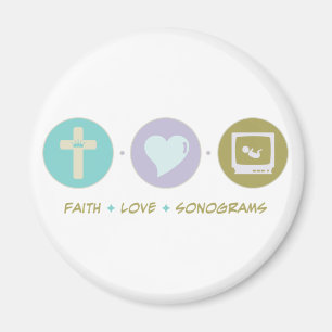 Glauben-LiebeSonograms Magnet
