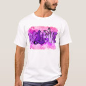GLAUBEN Lila Bronzebewusstsein T-Shirt (Vorderseite)