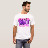 GLAUBEN Lila Bronzebewusstsein T-Shirt (Vorne ganz)