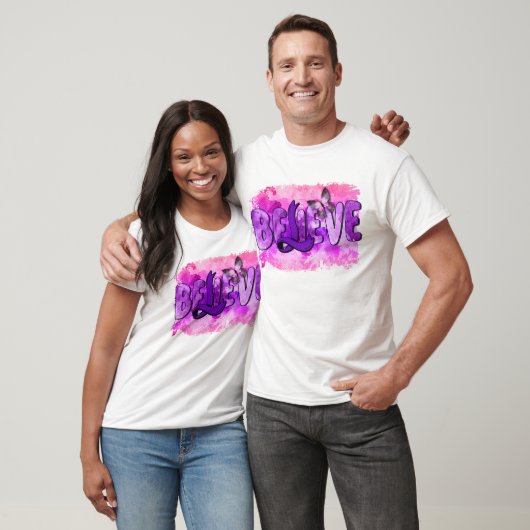GLAUBEN Lila Bronzebewusstsein T-Shirt (Unisex)