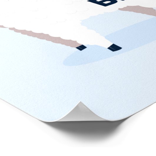 Glauben Llama Poster (Ecke)