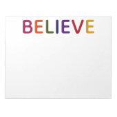 glauben mehrfarbig notizblock (Vorderseite)