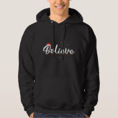 Glauben mit der Weihnachtsmannmütze Glauben Weihna Hoodie (Vorderseite)